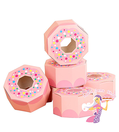 custom round donut boxes