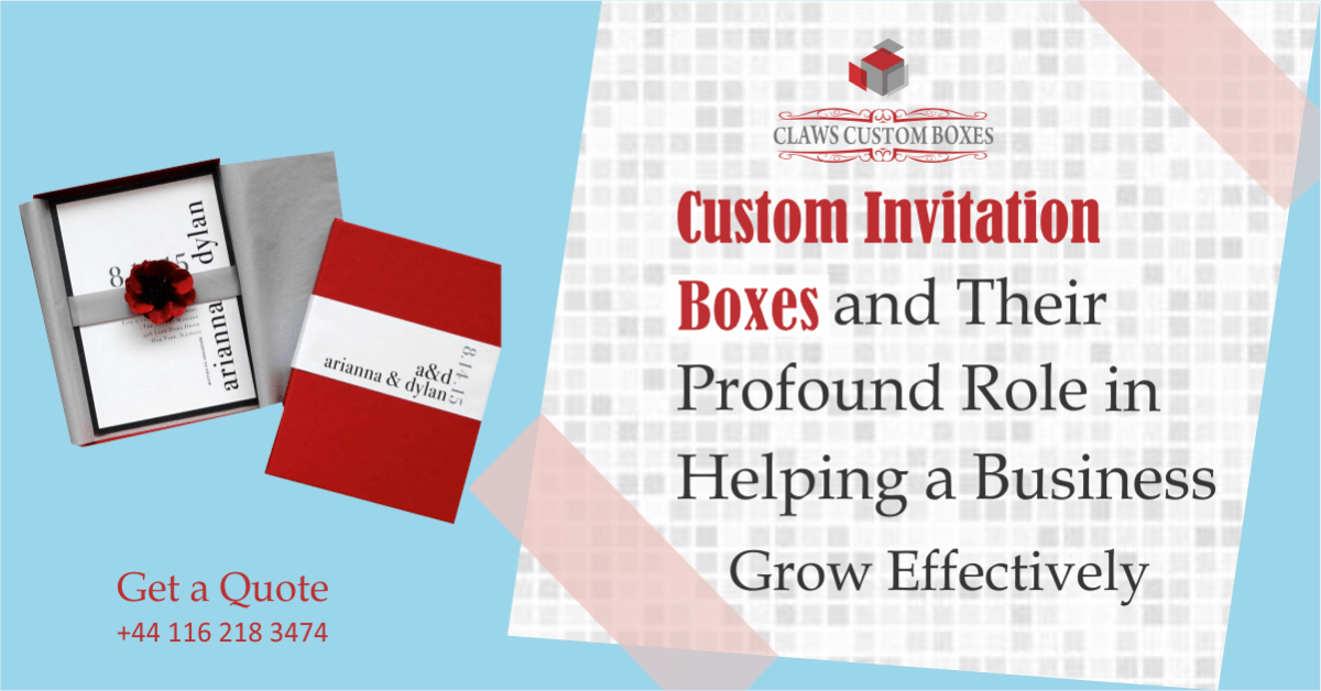 Custom Invitation Boxes and Their Profound Role in Helping a Business Grow Effectively