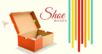 cardboard shoe boxes